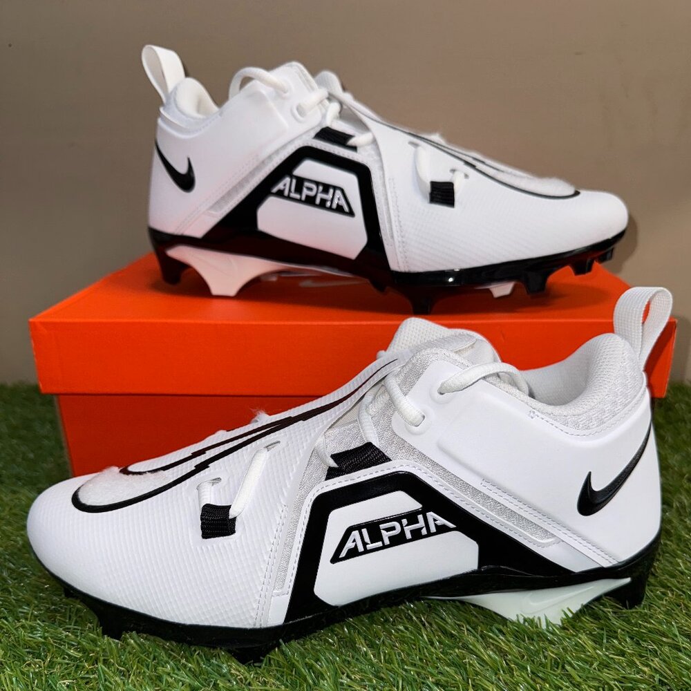 Nike Alpha Menace Pro 3 WD Mid PE Football Cleats White DH3292-100 Mens WIDE